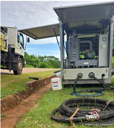 Oil filtration at Vipingo Ridge Ltd